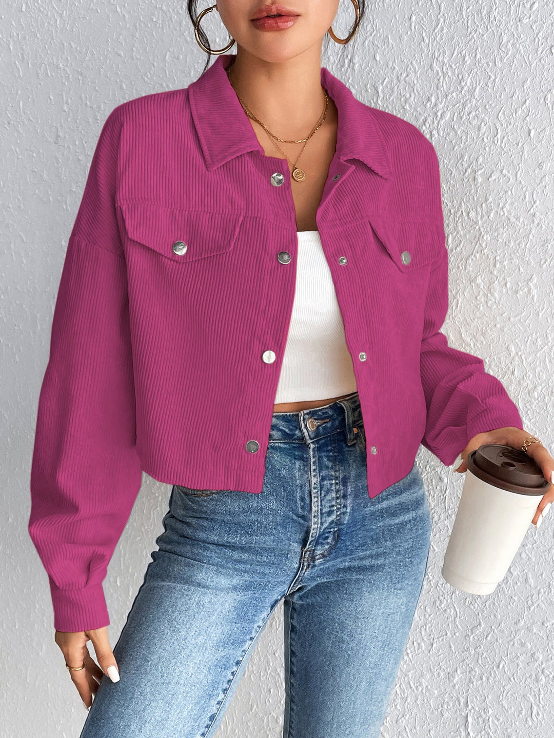 TALLULAH™ – Vintage Collared Button-Up Jacket