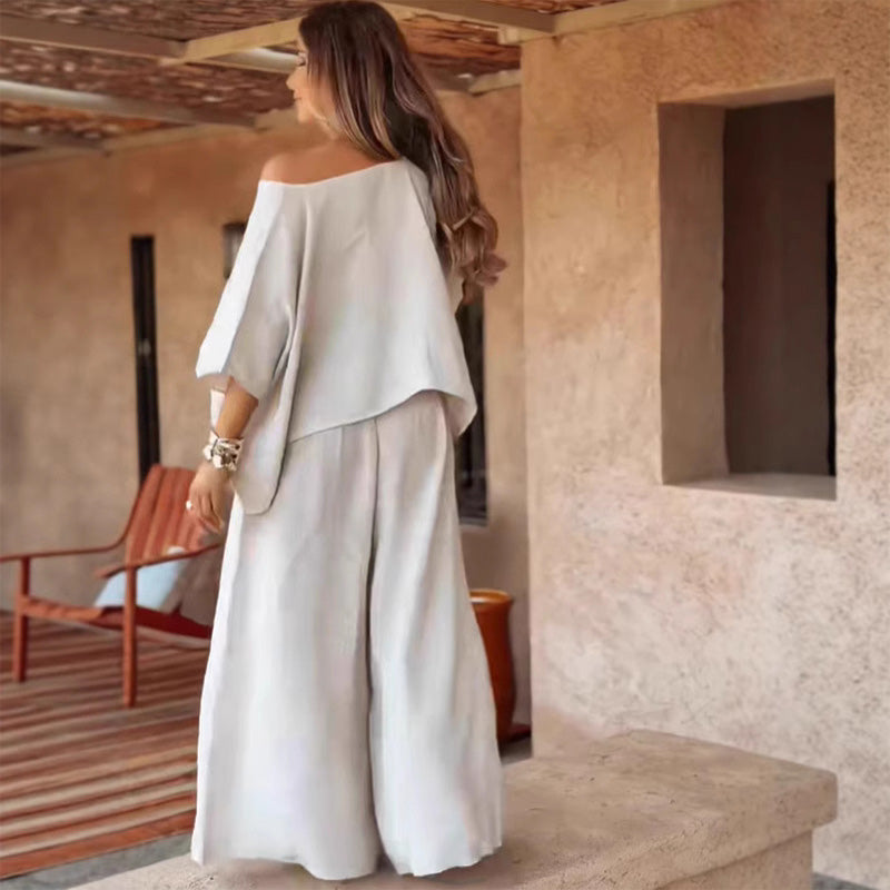 Alice™ | Casual Off-Shoulder Two Piece Set